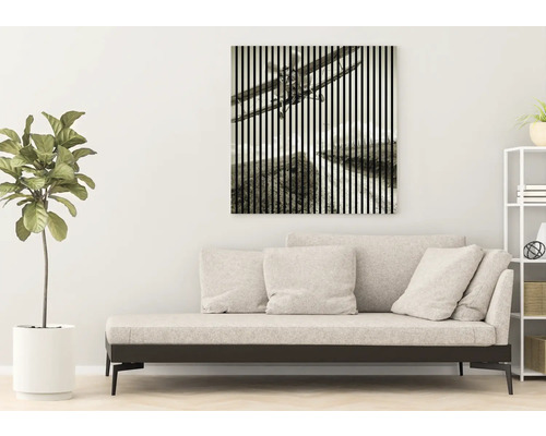 Toile décorative avec motif d''avion dans le salon