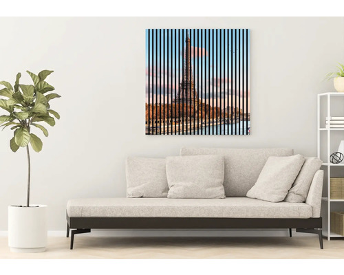 Image murale décorative avec le motif de la Tour Eiffel, adaptée à la décoration intérieure