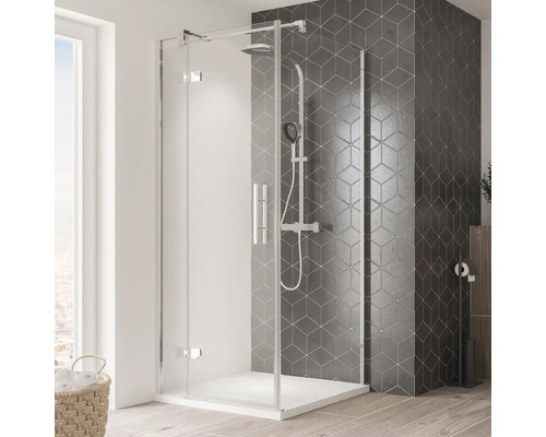 Seitenwand für Duschtür mit BREUER Avanta 75 cm Profil chrom Klarglas Reversibel Seitenwand für Duschtür mit BREUER Avanta 75 cm Profil chrom Klarglas Reversibel