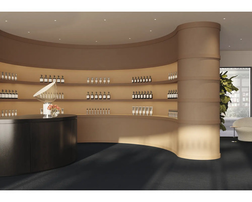 Intérieur d''un magasin avec des étagères et des produits