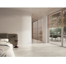 Feinsteinzeug Boden- und Wandfliese Lucca White Honed 90x90 cm