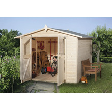 Gartenhaus weka 316 Gr. 5 inkl. Fussboden 290 x 318 cm natur