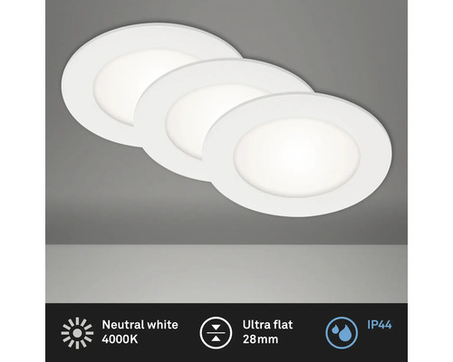 Lot de 10 Support de plafond Spots LED Encastrable 60mm Satin Nickel Fixe  Plafond avec douille