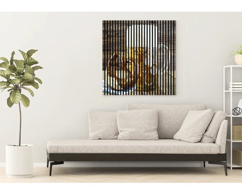 Décoration murale décorative avec motif de chope de bière au-dessus d''un canapé