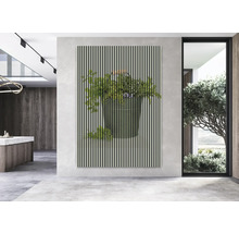 Dekoratives Wandbild mit Pflanzenmotiv im modernen Interieur