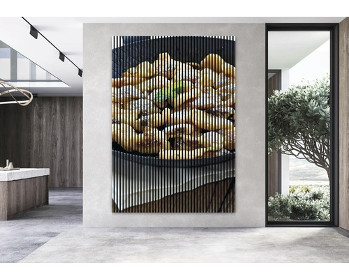 Image murale décorative avec un motif de beignets