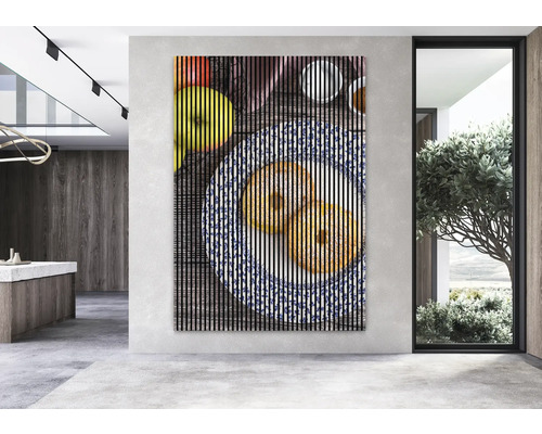 Image murale décorative avec un motif de donut dans un intérieur moderne