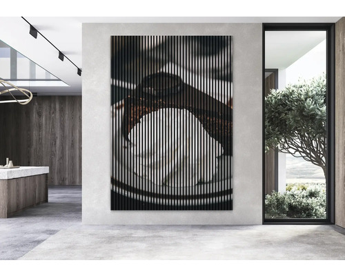 Panneau mural décoratif avec motif dans une pièce moderne