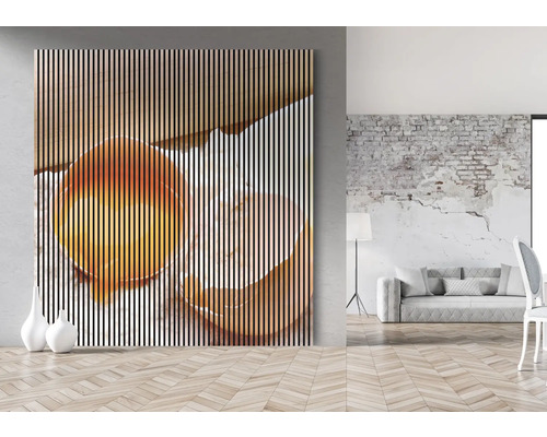 Panneau mural décoratif avec motif d''œufs dans un intérieur