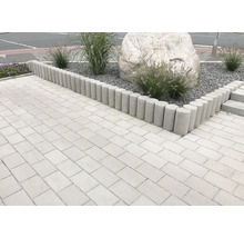 Rundpalisade iMount mit Hohlkehle grau 15 x 120 cm