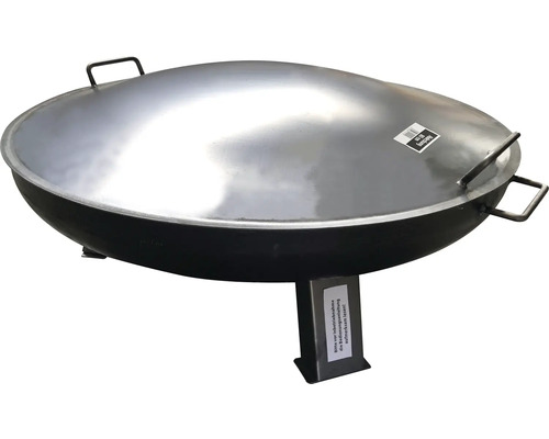 Feuerstelle mit Deckel und Griffen