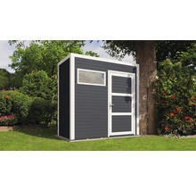 Gartenhaus Cubo 1 mit Fussboden 234 x 121 cm anthrazit