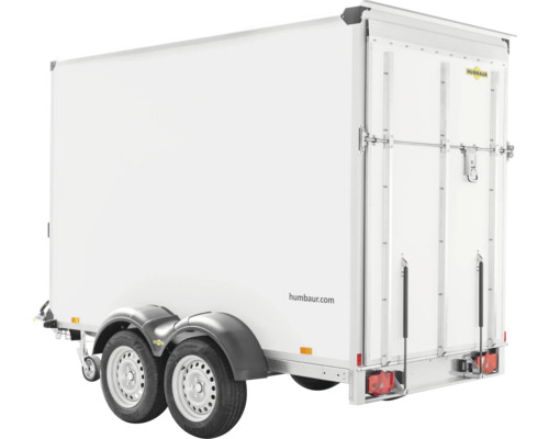 Remorque Humbaur avec superstructure fermée