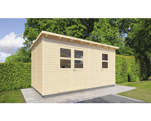 Gartenhaus Konsta Laisholm 2 mit Fussboden 447x234 cm natur Gartenhaus Konsta Laisholm 2 mit Fussboden 447x234 cm natur