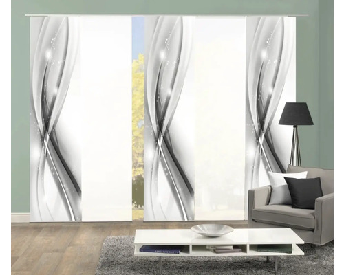 Panneaux japonais avec motif abstrait dans un salon