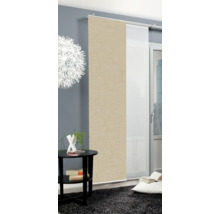 Salon moderne avec rideaux coulissants, table d''appoint et tapis