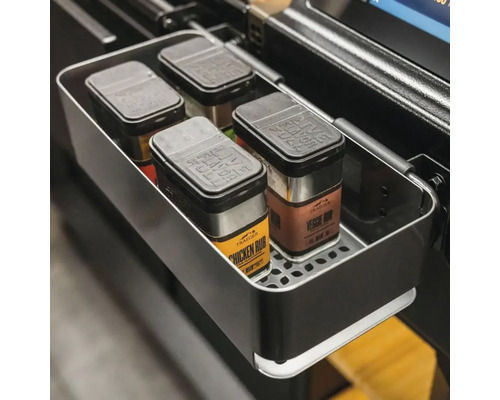 Aufsatz mit vier Gewürzdosen für Grill