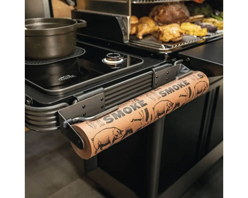 Rolle Metzgerpapier mit Aufdruck Smoke am Grill