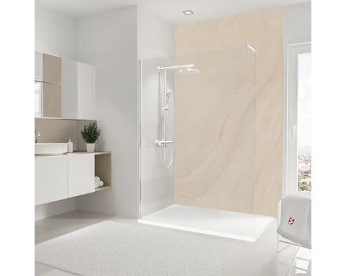 Panneau mural de douche SCHULTE DecoDesign beige grès 255 x 150 cm D1901525 551