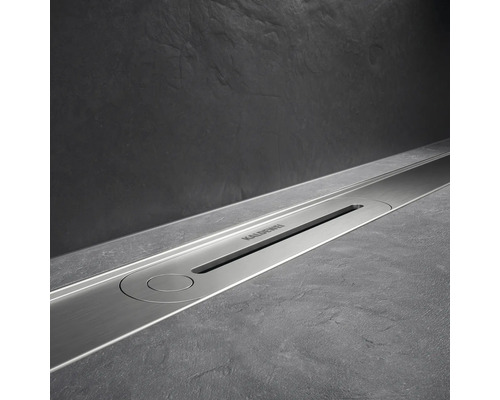 Caniveau de douche Kaldewei en acier émaillé dans la salle de bains