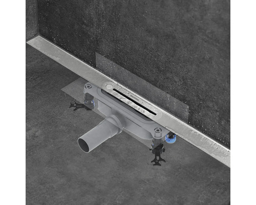 Duschrinne mit Ablaufgarnitur zur Installation im Badezimmer