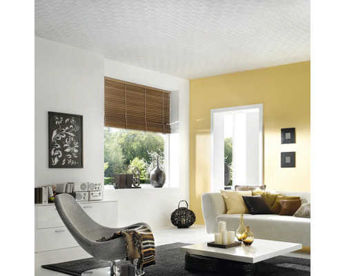 Modernes Wohnzimmer mit Deckenpaneelen