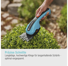 Gardena Akku Grasschere beim Heckenschneiden