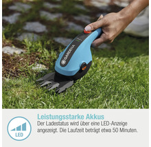 Gardena Akku Grasschere im Einsatz auf Rasen