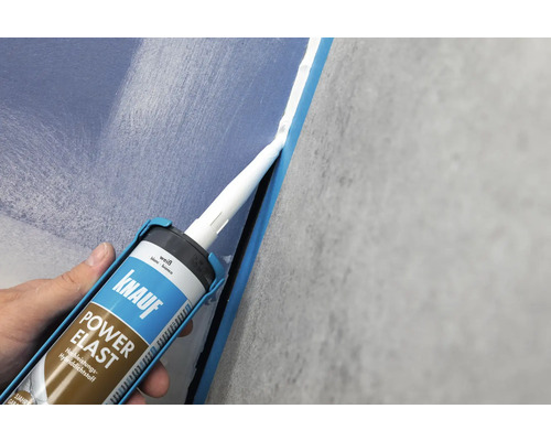 Application du mastic Knauf Power Elast