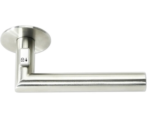 Poignée de porte en acier inoxydable avec indicateur de verrouillage