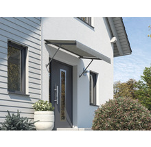 Hausfassade mit Haustürvordach