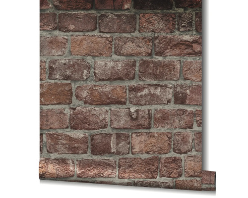 Papier peint motif briques