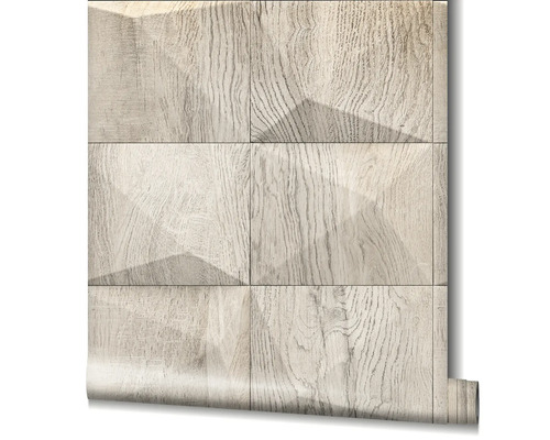 Rouleau de papier peint avec motif de carreaux de bois