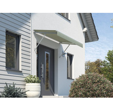 Auvent métallique au-dessus d''une porte d''entrée