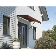 Façade de maison avec auvent de porte