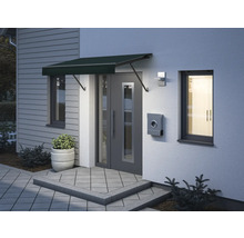 Porte d''entrée avec auvent, boîte aux lettres et applique murale