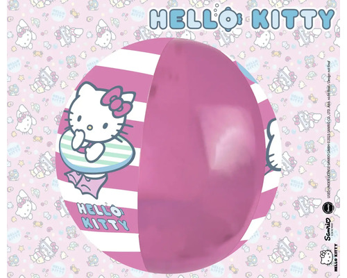Hello Kitty Wasserball mit Streifenmuster und Hello Kitty Motiv