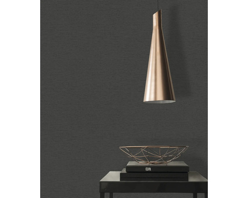 Scène avec papier peint textile, suspension et coupe décorative