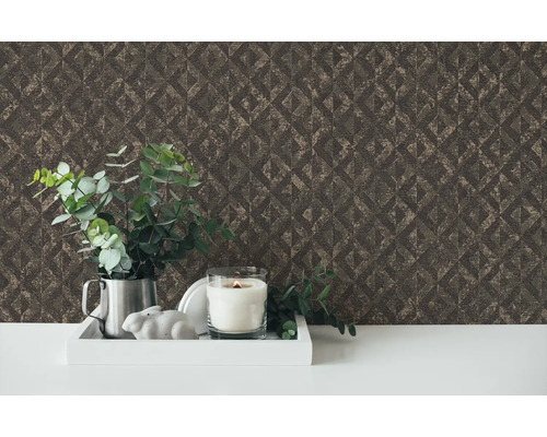 Papier peint décoratif avec motif géométrique en intérieur
