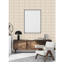 Vliestapete 39533-5 Retro Grafik beige