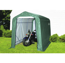 Motorradunterstand aus Stoff mit Motorrad im Inneren