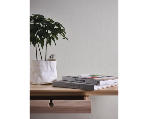 Gros plan d''une pièce avec une plante, des livres et un bureau en bois