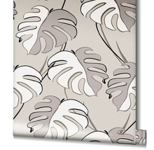 Rouleau de papier peint avec motif de feuilles de Monstera