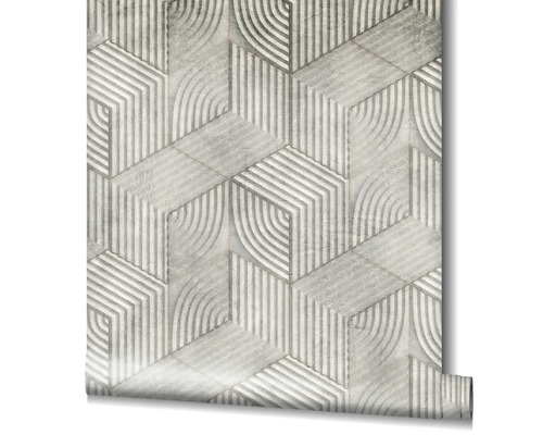 Papier peint avec motif géométrique de cubes 3D