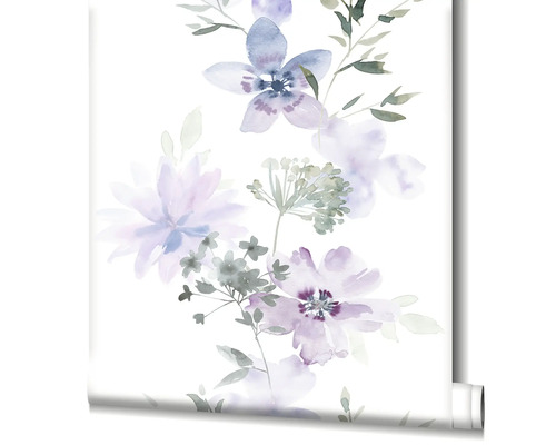 Rouleau de papier peint à motif floral