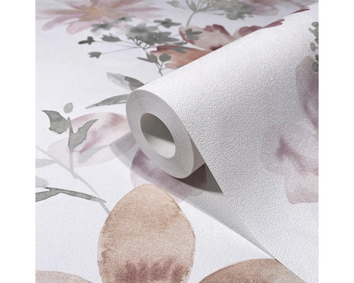 Rouleau de papier peint à motif floral