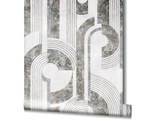 Rouleau de papier peint avec formes géométriques