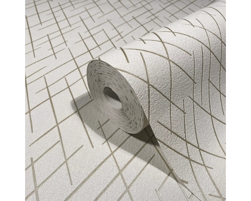 Rouleau de papier peint avec motif géométrique à lignes