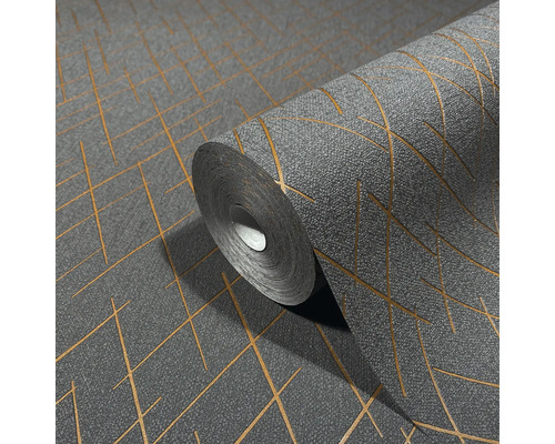 Rouleau de papier peint avec motif de lignes géométriques