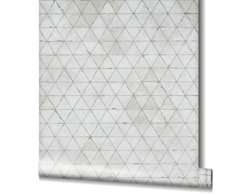 Rouleau de papier peint avec motif géométrique triangulaire